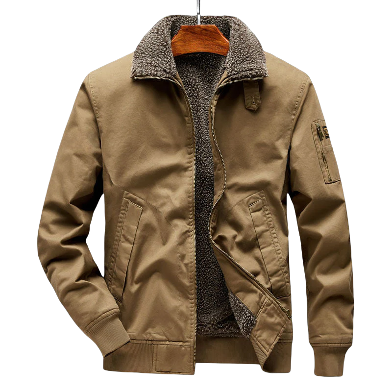 Gefütterte Herren-Fleecejacke für kalte Wintertage