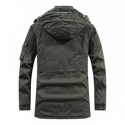 Herren Winterjacke Urban Militär mit Kapuze