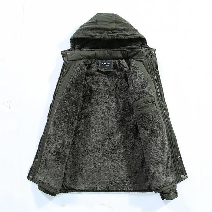 Herren Winterjacke Urban Militär mit Kapuze