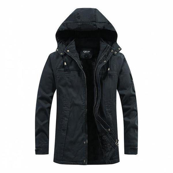 Herren Winterjacke Urban Militär mit Kapuze