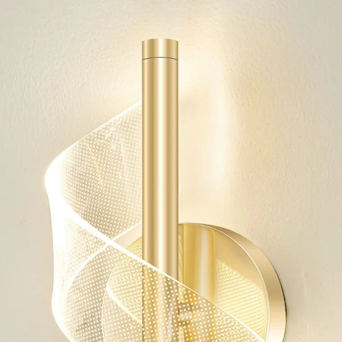 Nordisches minimalistisches Spiralwandlicht