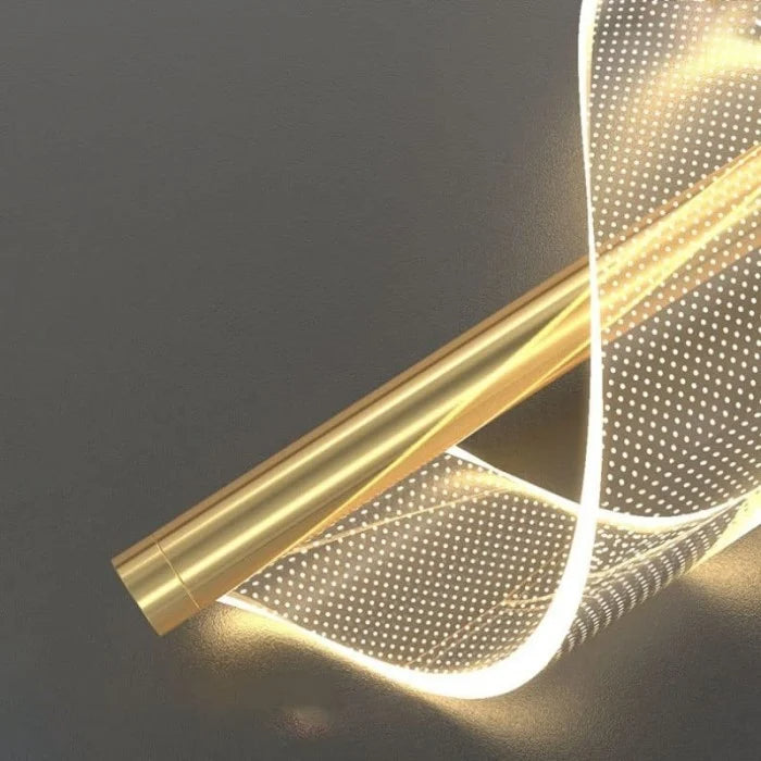 Nordisches minimalistisches Spiralwandlicht
