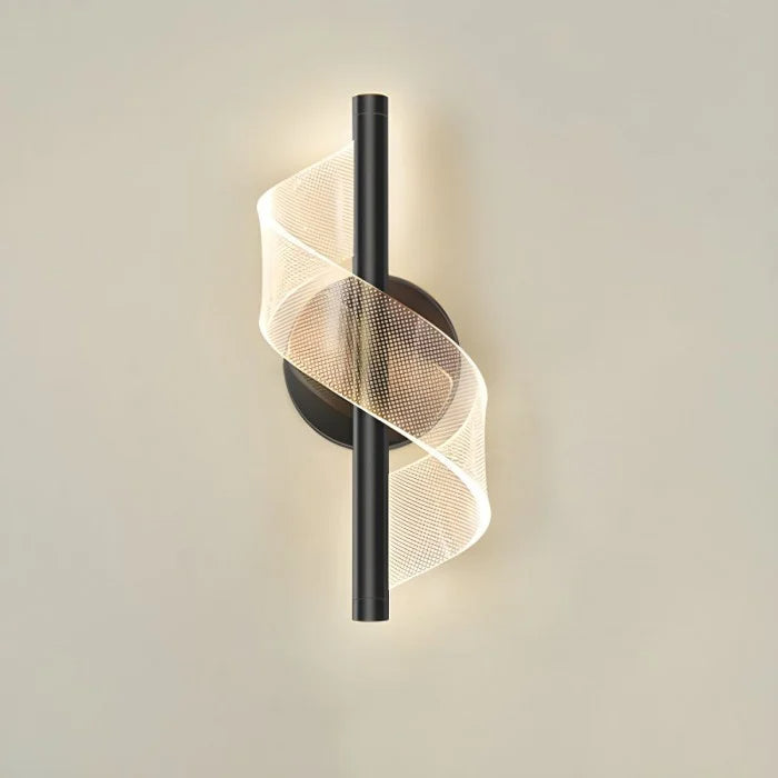 Nordisches minimalistisches Spiralwandlicht
