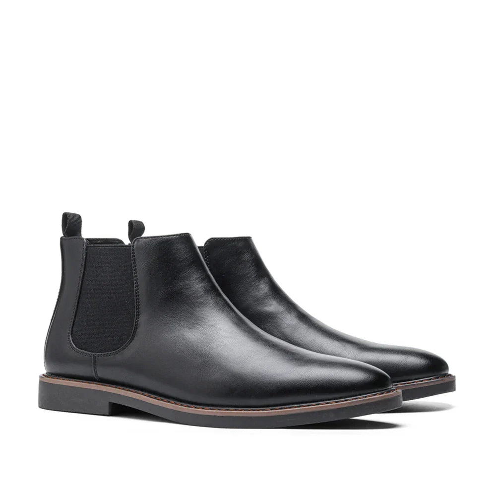 Eleganter Herren Chelsea-Stiefel aus Leder