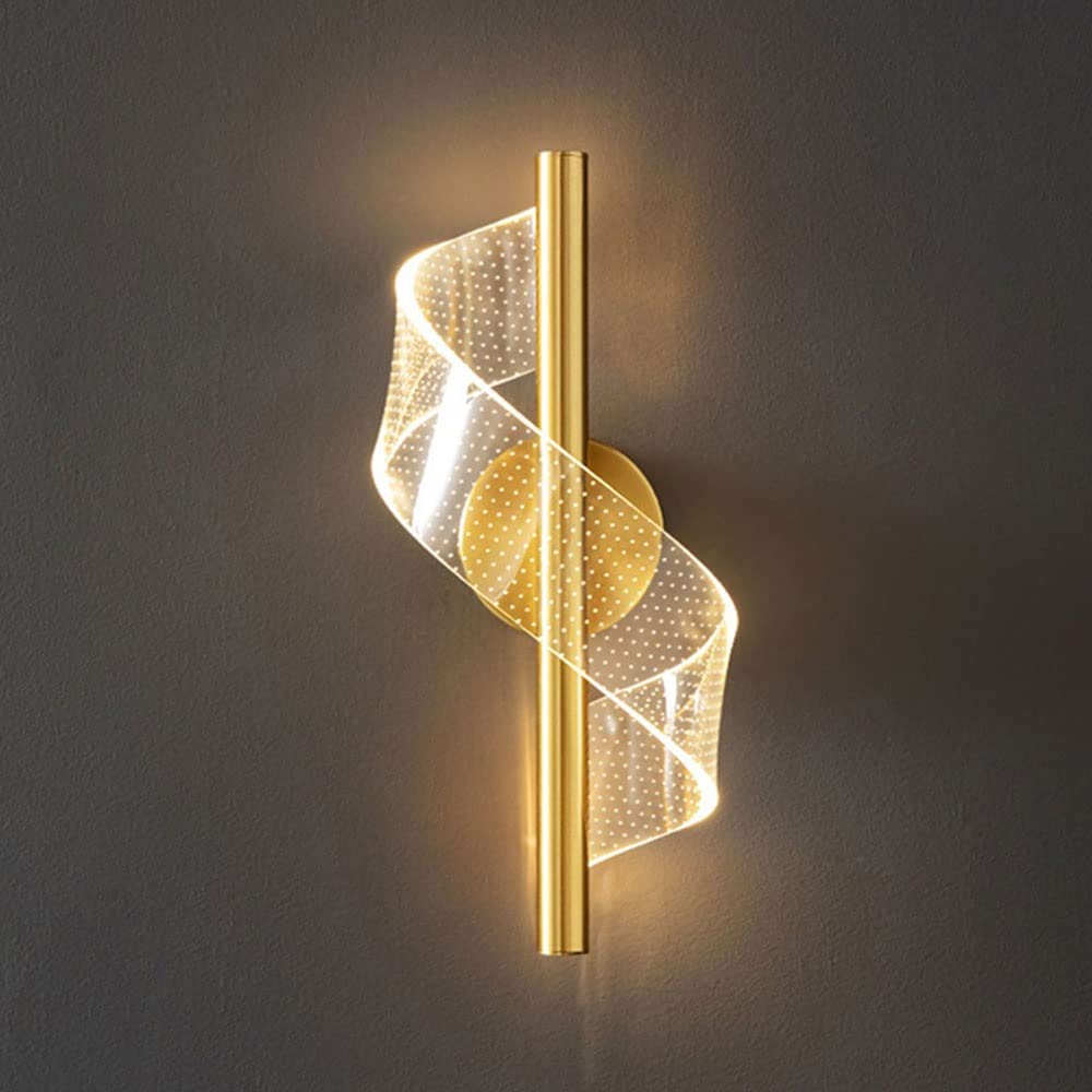 Nordisches minimalistisches Spiralwandlicht