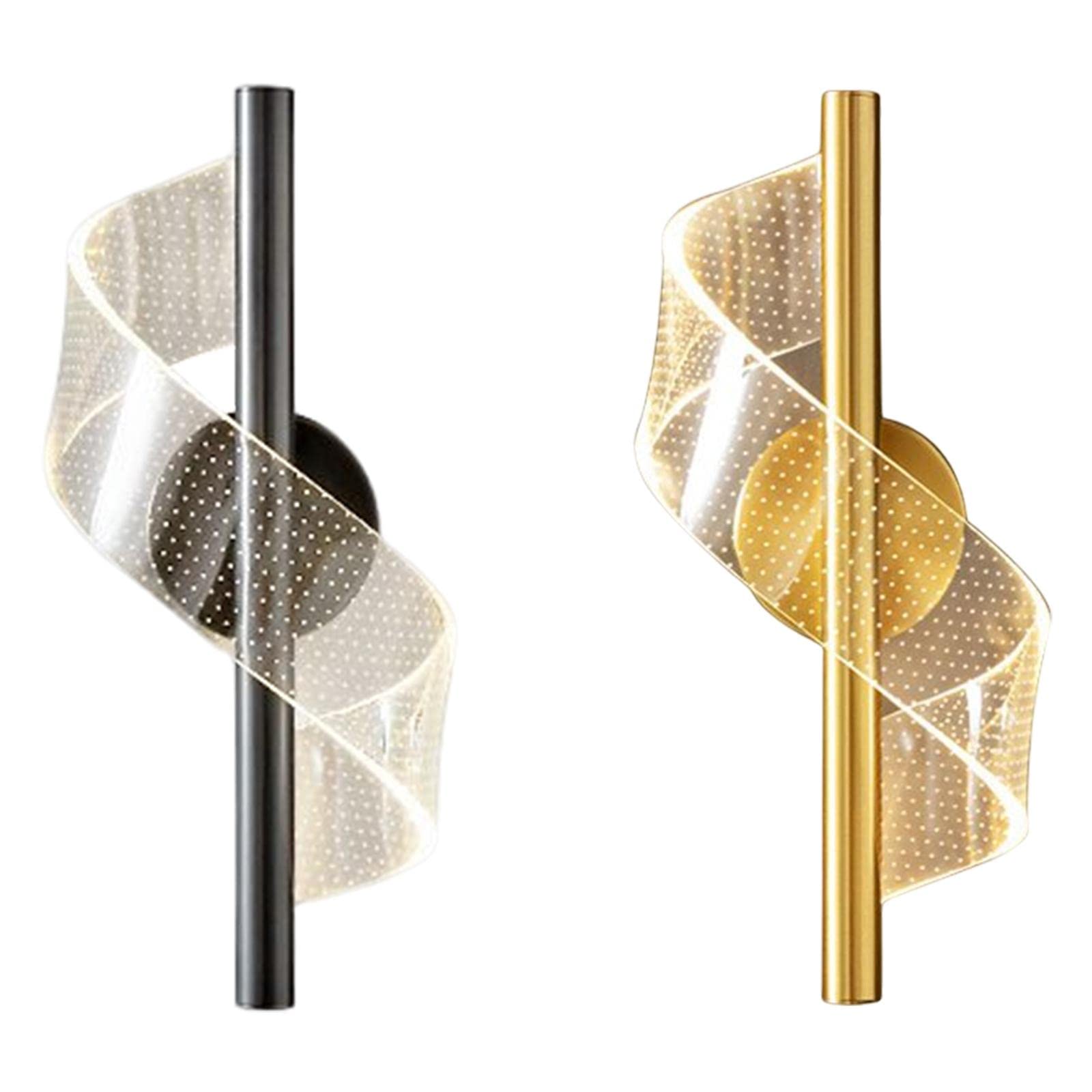 Nordisches minimalistisches Spiralwandlicht