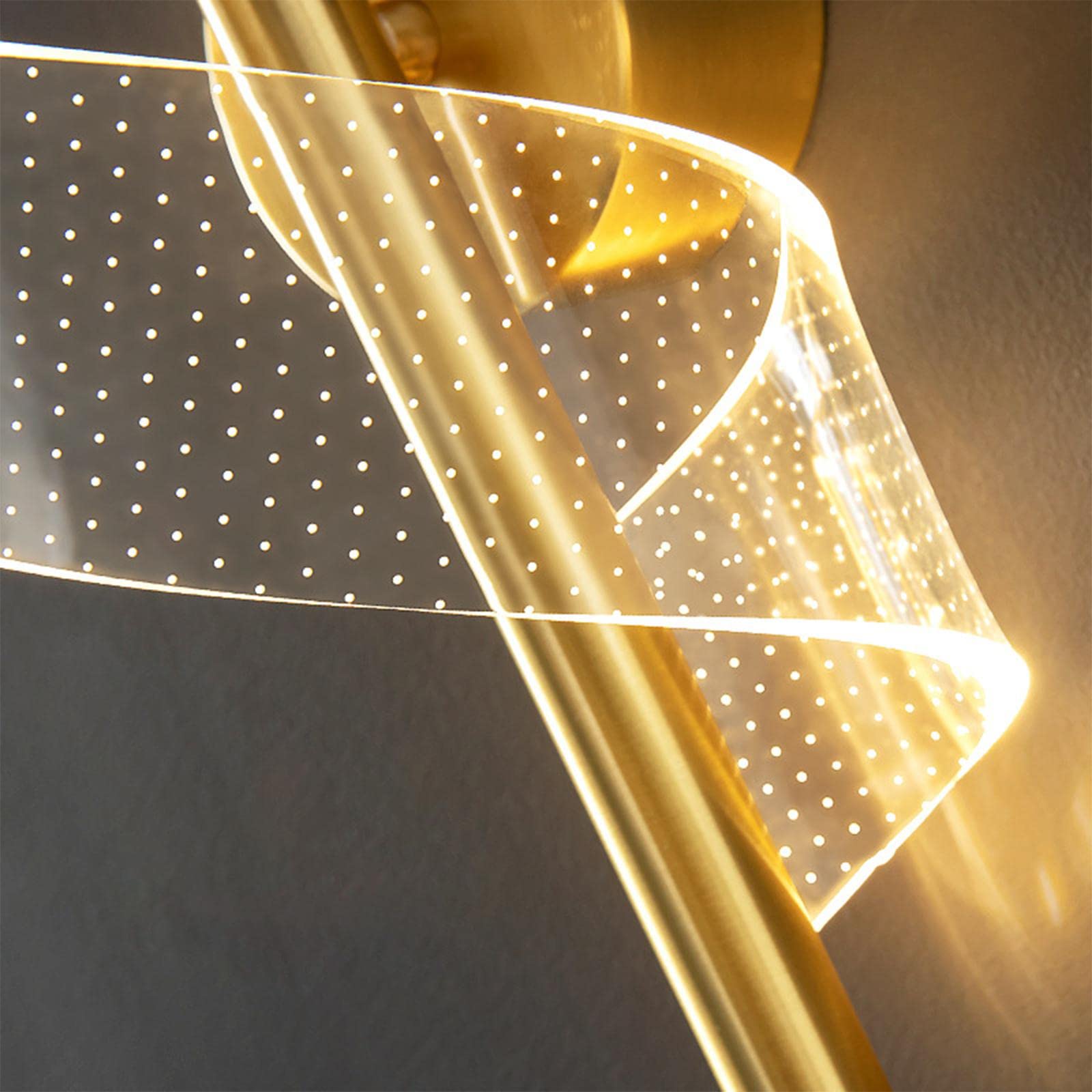 Nordisches minimalistisches Spiralwandlicht