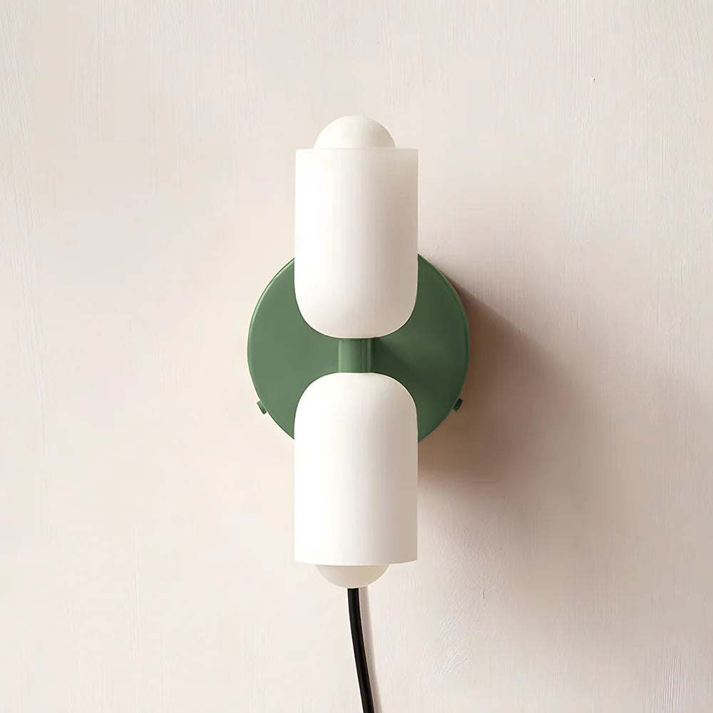 Creative Kerzenform Doppelkopfwandlampe
