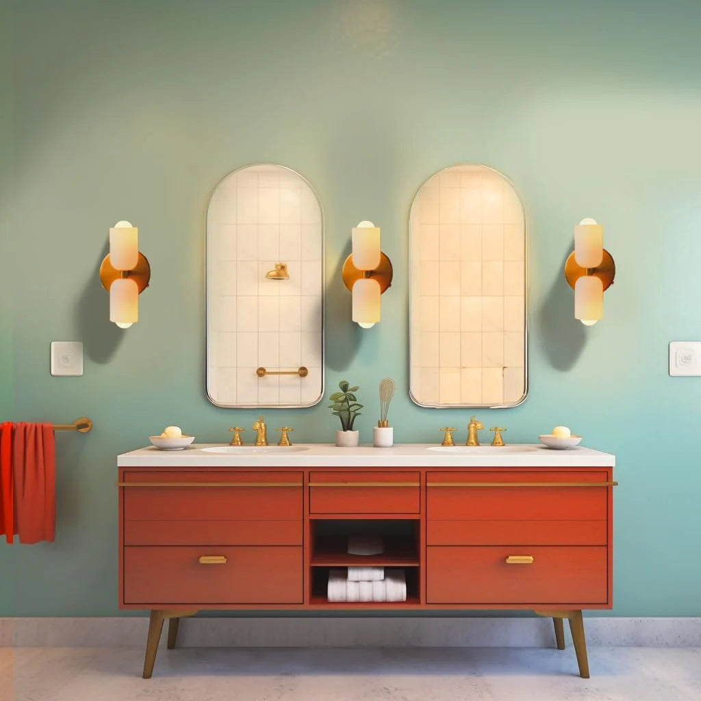 Creative Kerzenform Doppelkopfwandlampe