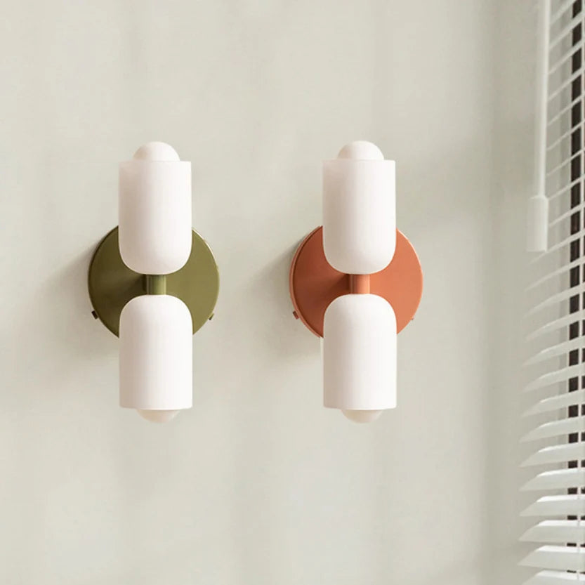 Creative Kerzenform Doppelkopfwandlampe