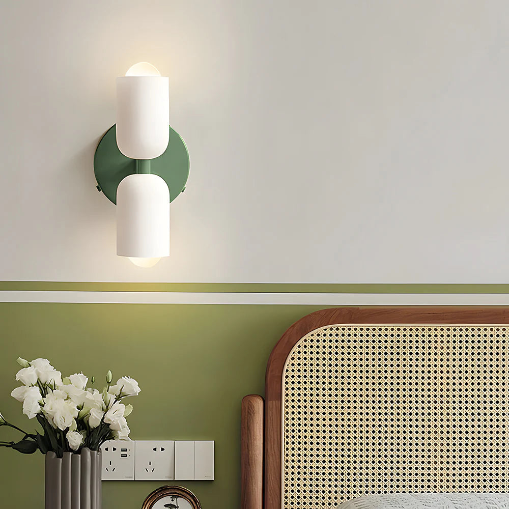 Creative Kerzenform Doppelkopfwandlampe