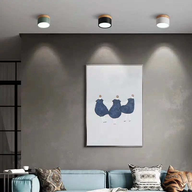 LumiNord – Moderne dimmbare LED Deckenleuchte mit Holzdesign