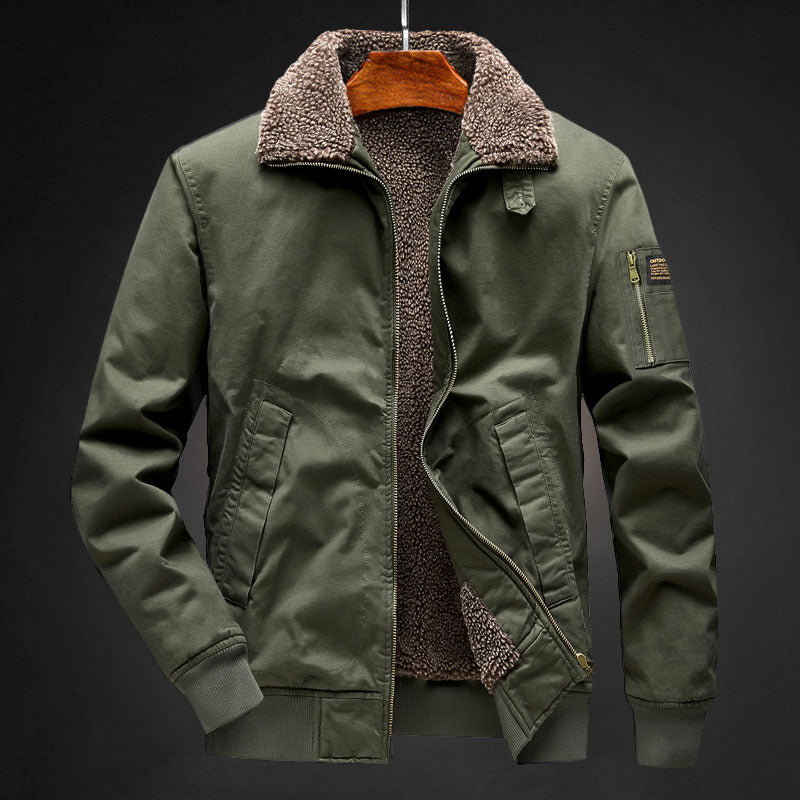 Gefütterte Herren-Fleecejacke für kalte Wintertage