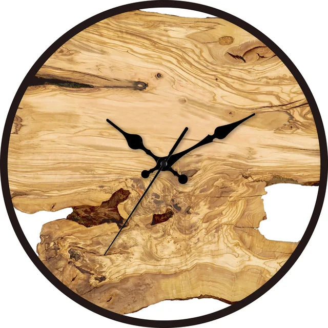Holzoptik Wanduhr mit