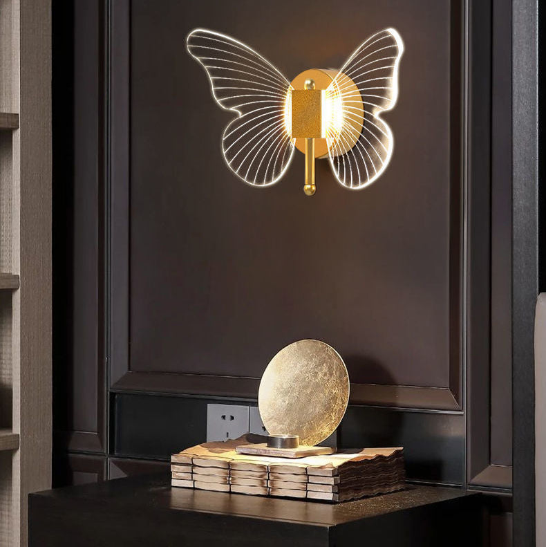 Nordische Luxus -Schmetterlingswandlampe