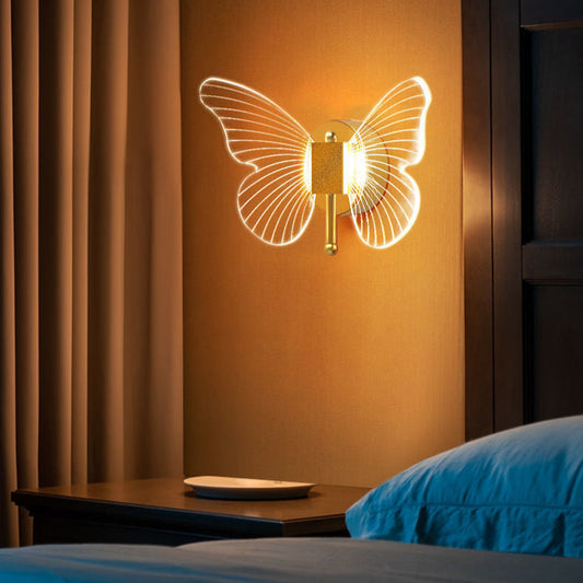 Nordische Luxus -Schmetterlingswandlampe