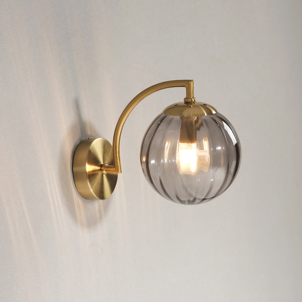 Farbige Wassermelonglaswandlampe