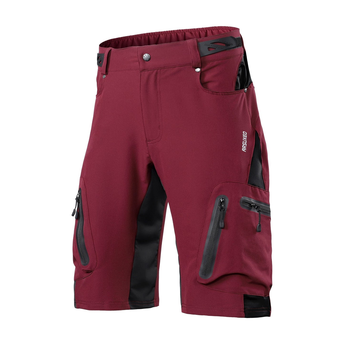 Herren Outdoor Radhose mit atmungsaktivem Material und Reißverschlusstaschen