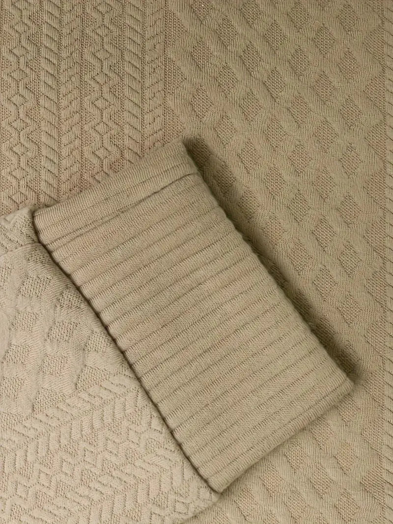 Outdoor-Strickpullover mit Patches für Herren