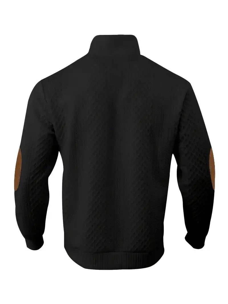 Outdoor-Strickpullover mit Patches für Herren