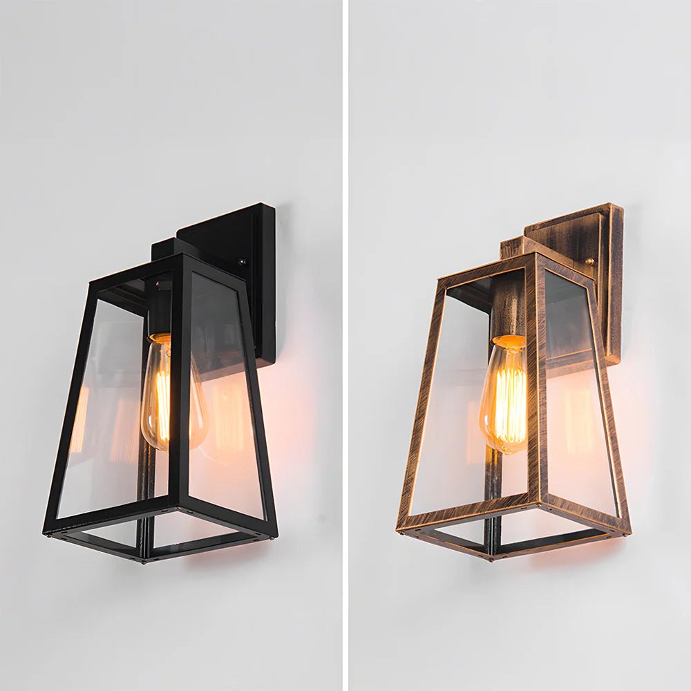 Retro nordische industrielle Wandlampe im Freien