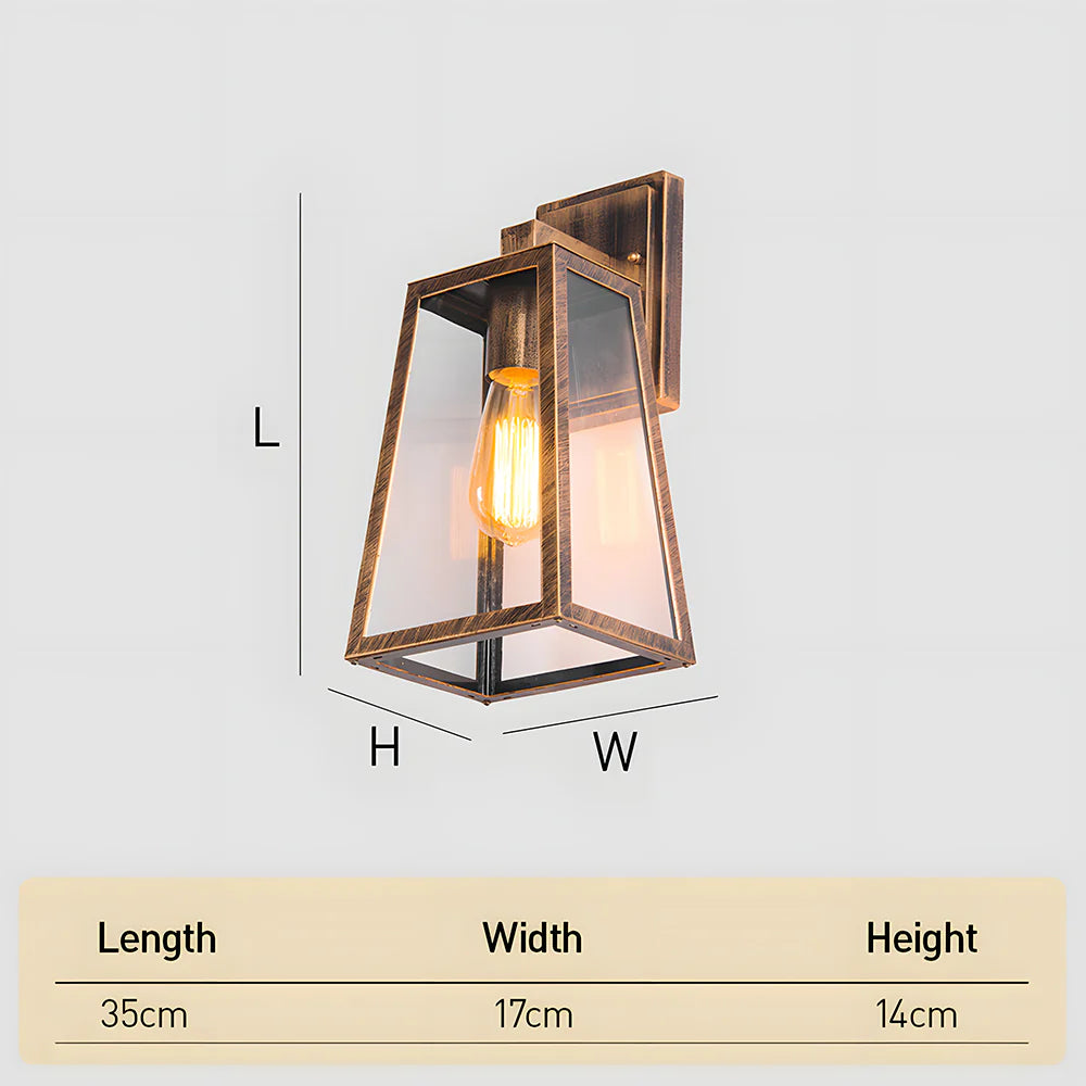 Retro nordische industrielle Wandlampe im Freien