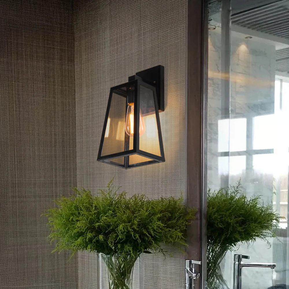 Retro nordische industrielle Wandlampe im Freien
