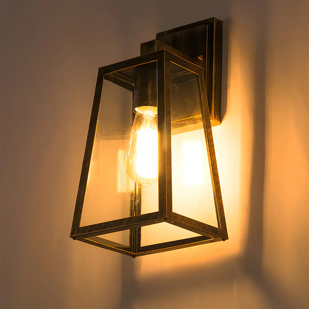Retro nordische industrielle Wandlampe im Freien
