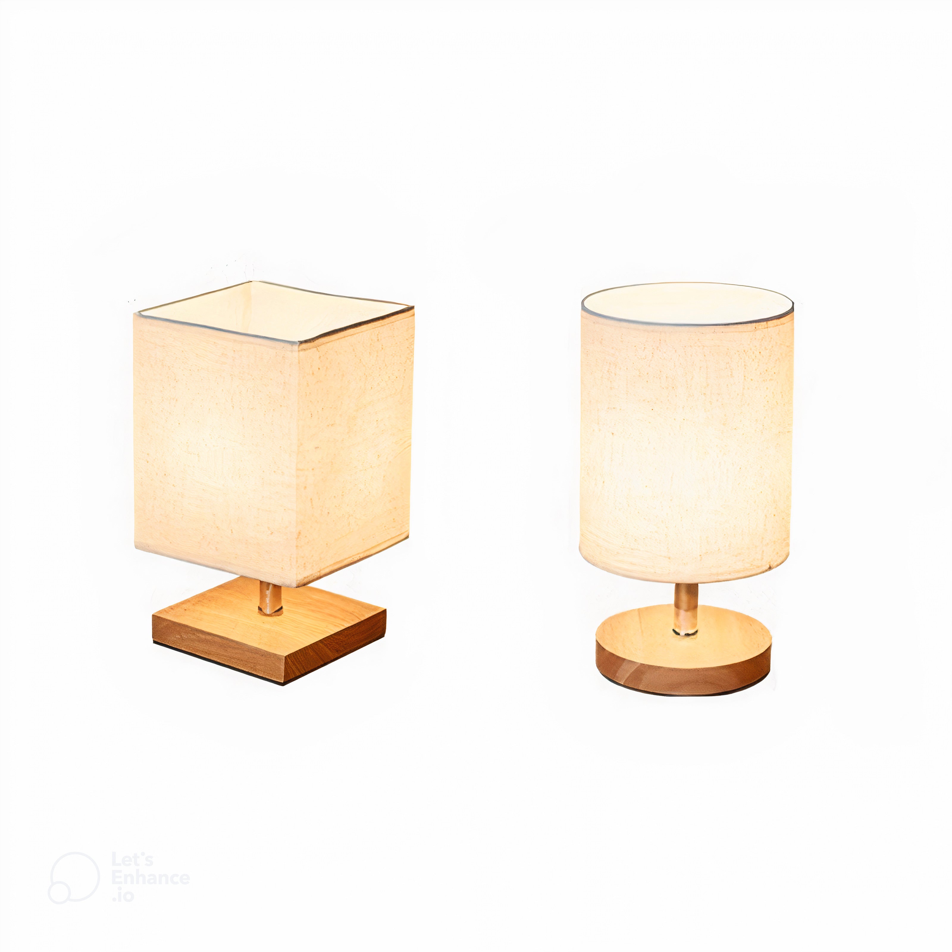 LinnenHout - Minimalistische Tischlampe