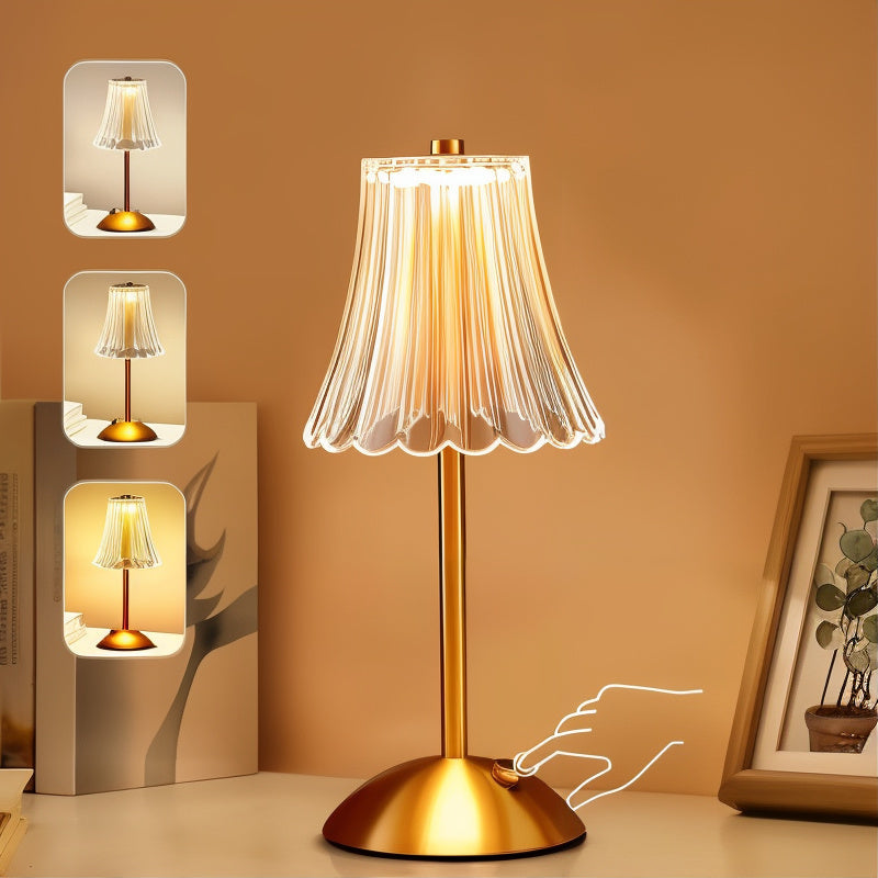 GlowEase - Wiederaufladbare LED-Tischlampe mit Touch Control