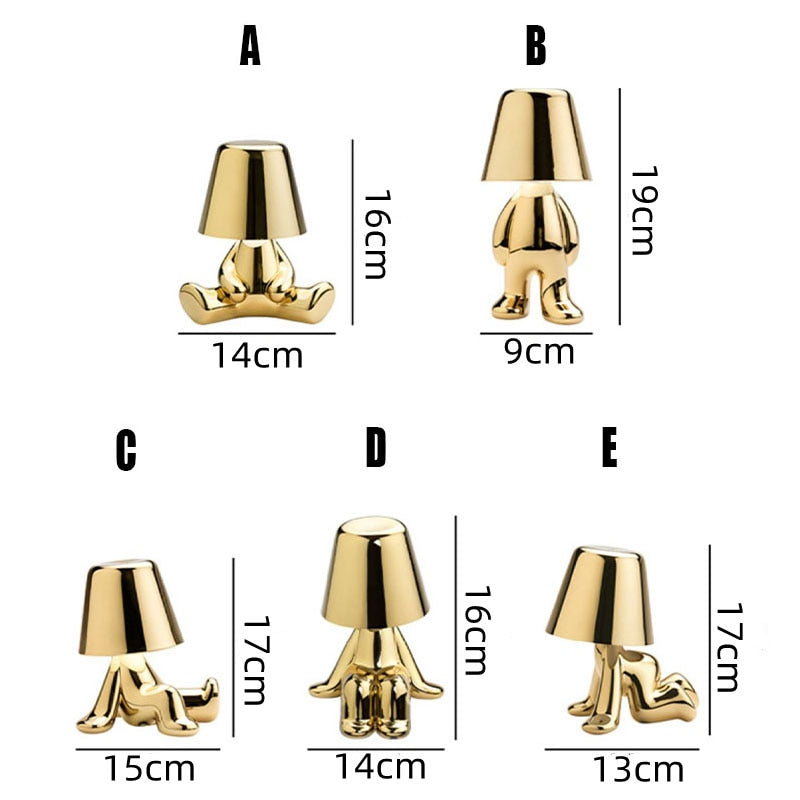Moderne Designer Tischlampe mit Skulptur-Fuß