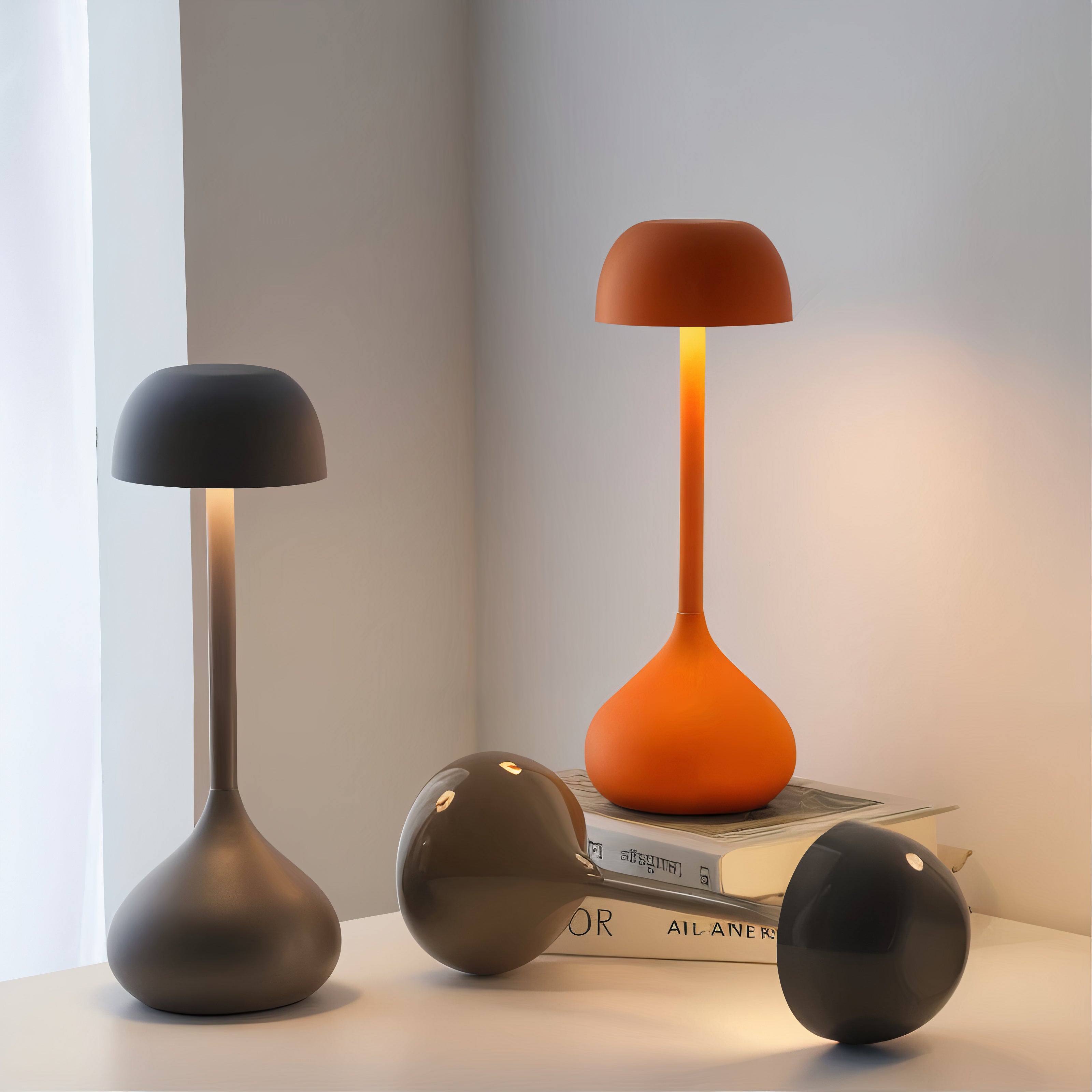 Pilzdesign Touch Tischleuchte