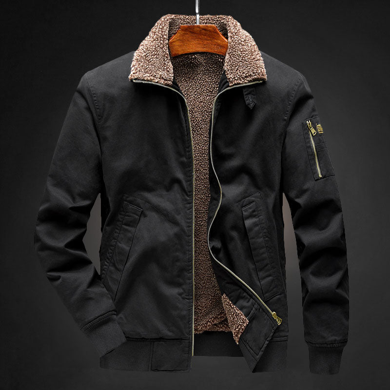 Gefütterte Herren-Fleecejacke für kalte Wintertage
