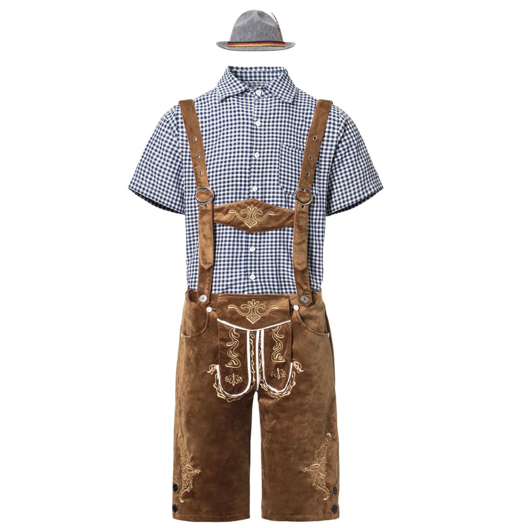 Traditionelle Lederhose im bayerischen Stil für das Oktoberfest