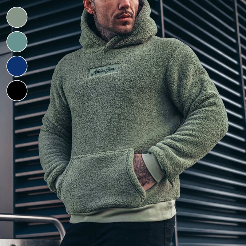Herren Kapuzenpullover Plüsch warm weich