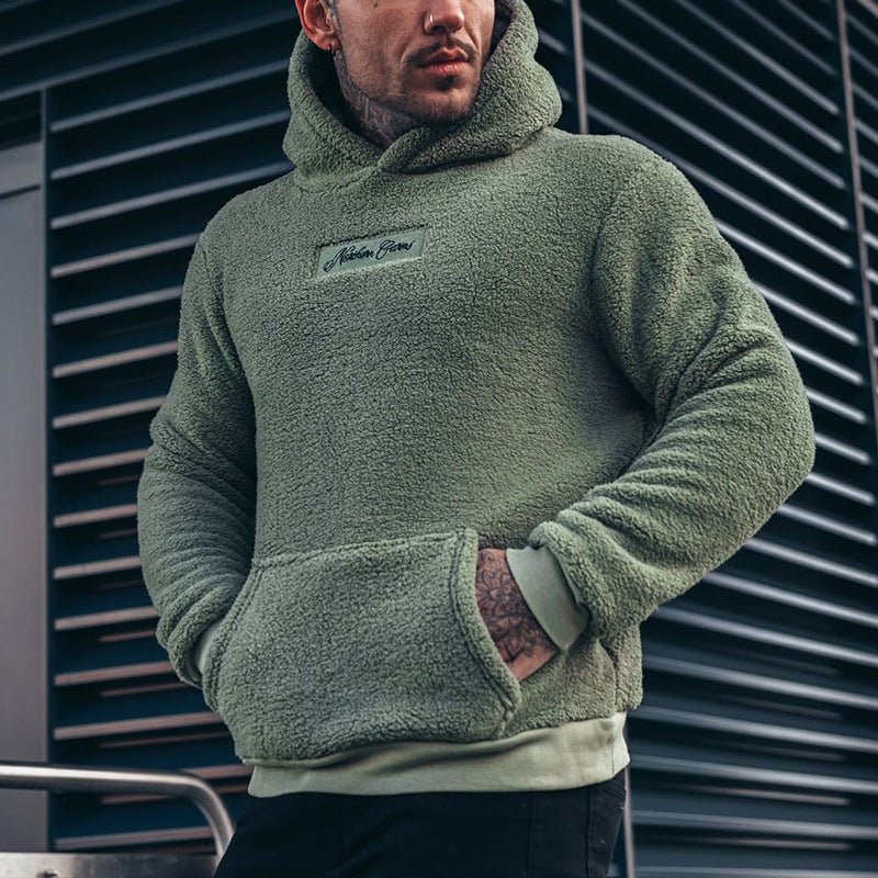 Herren Kapuzenpullover Plüsch warm weich