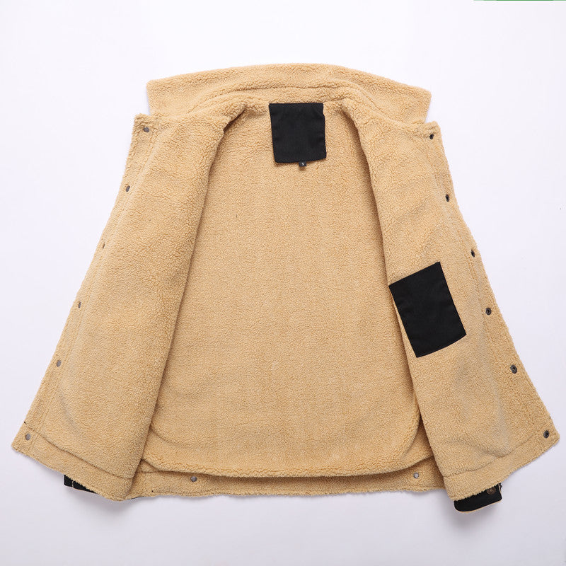 Herren Jacke mit Teddyfutter