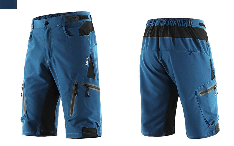 Herren Outdoor Radhose mit atmungsaktivem Material und Reißverschlusstaschen