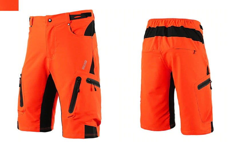 Herren Outdoor Radhose mit atmungsaktivem Material und Reißverschlusstaschen