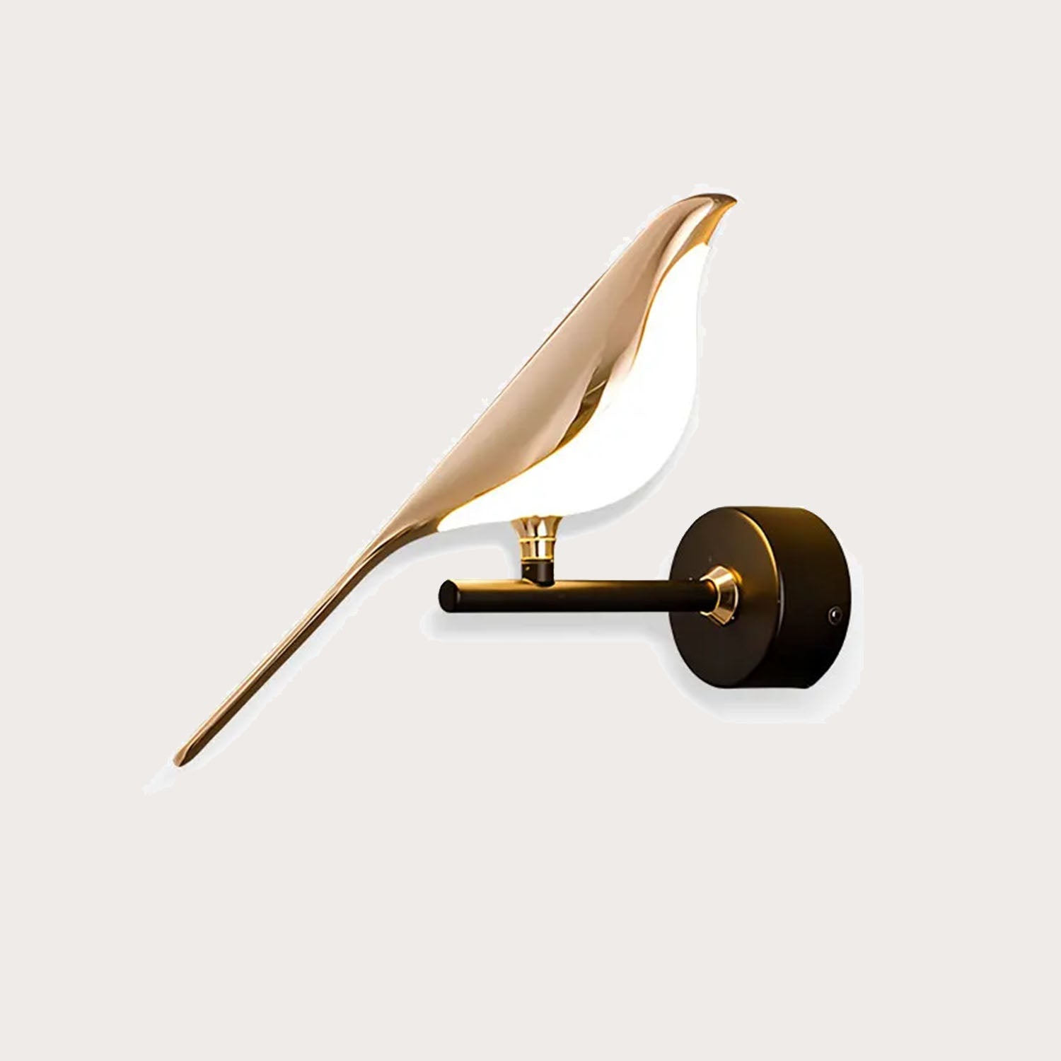 Moderne LED -Kunstdesign Vogel Wandleuchte