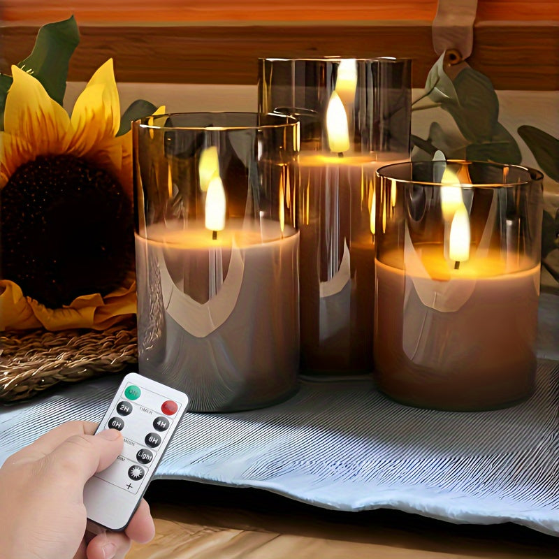Modernes Kerzenset - LED Kerze mit Fernbedienung