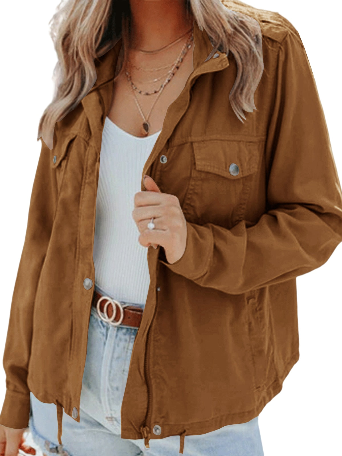 Moderne Damenjacke mit lässigem Schnitt und urbanem Look