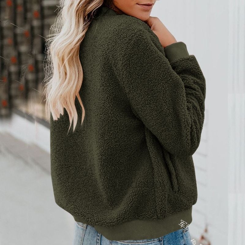 Damen Fleecejacke mit Reißverschluss für Alltag und Freizeit