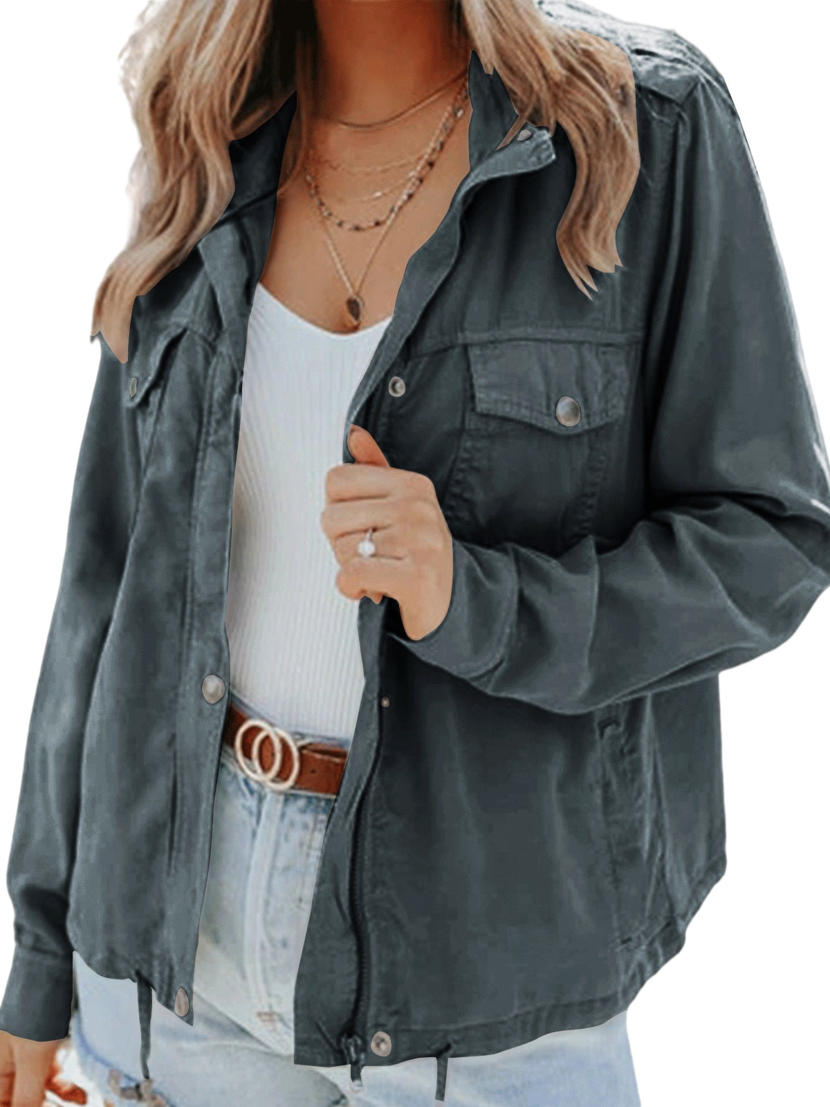 Moderne Damenjacke mit lässigem Schnitt und urbanem Look