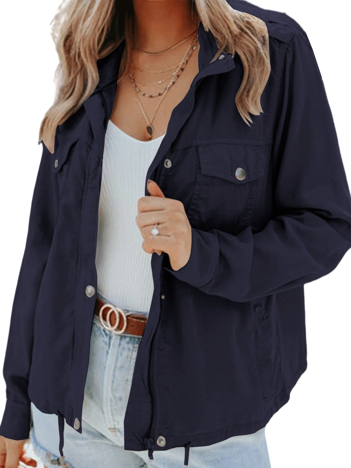 Moderne Damenjacke mit lässigem Schnitt und urbanem Look