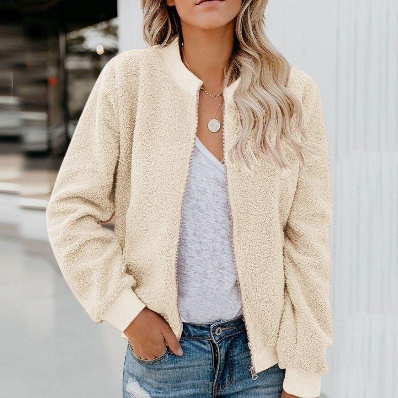 Damen Fleecejacke mit Reißverschluss für Alltag und Freizeit
