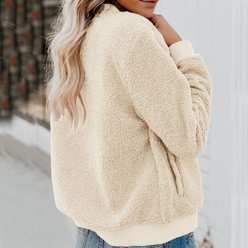 Damen Fleecejacke mit Reißverschluss für Alltag und Freizeit