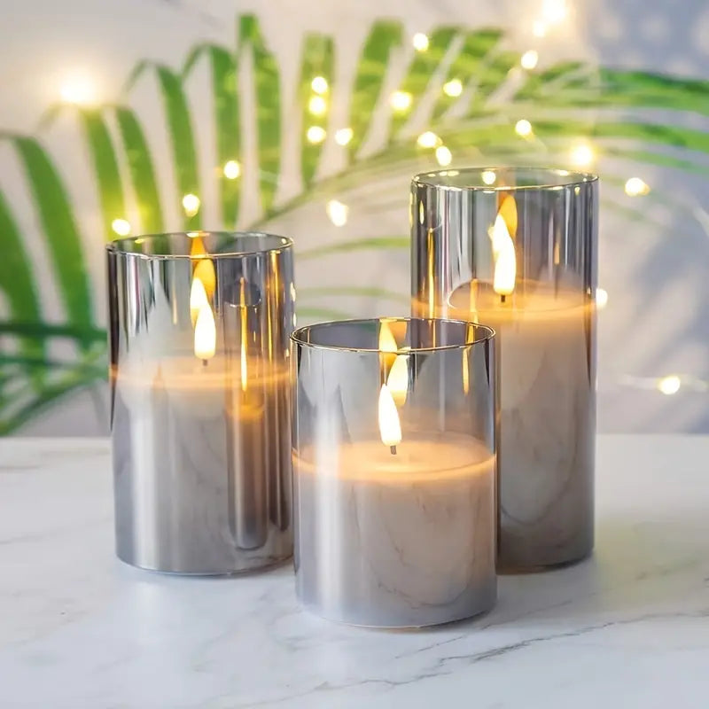 Modernes Kerzenset - LED Kerze mit Fernbedienung