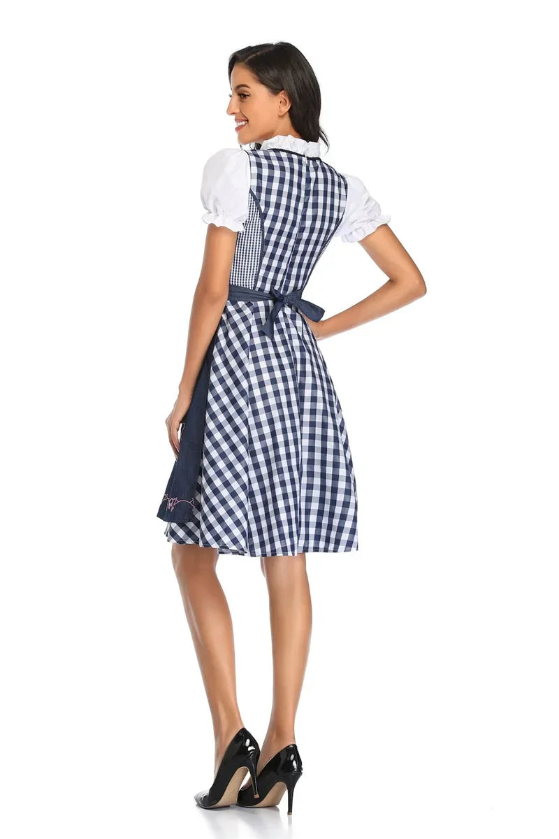 Traditionelles Dirndl mit Schürze für Damen – Perfekt für das Oktoberfest