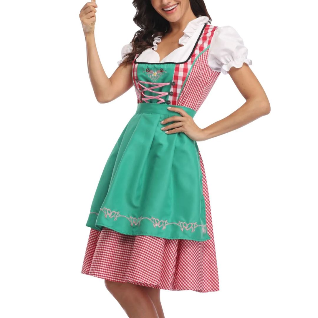 Klassisches Dirndlkleid mit Schürze – perfekt fürs Oktoberfest